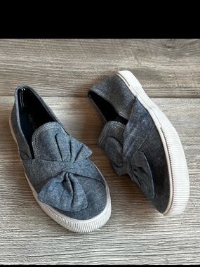 Nautica Conaway knot light blue denim slip on loafer sneakers size 9.5